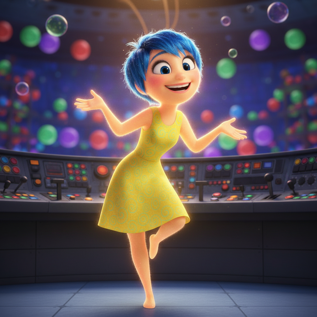 Сгенерировать фото или селфи в стиле персонажа "Головоломка"