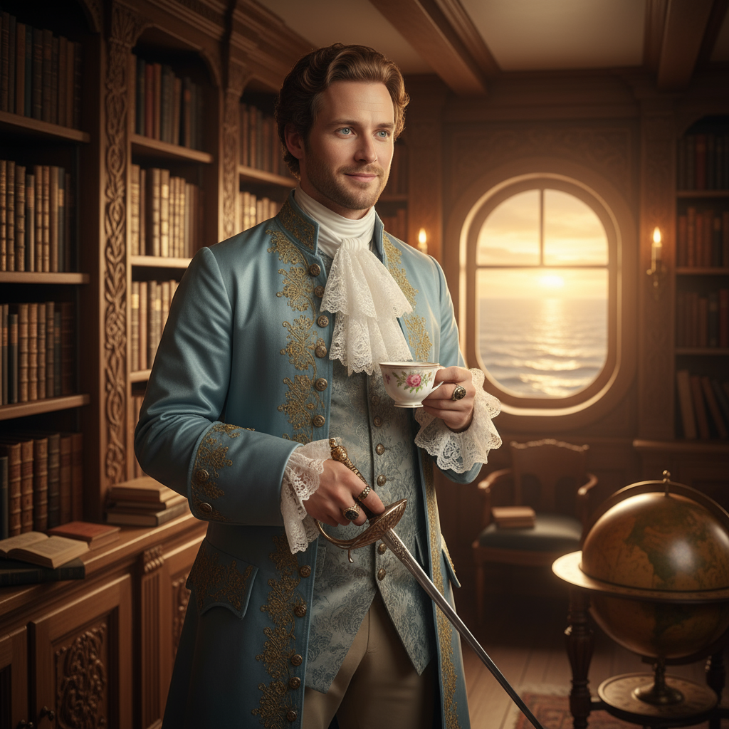 Сгенерировать фото или селфи в стиле сериала «Наш флаг означает смерть»