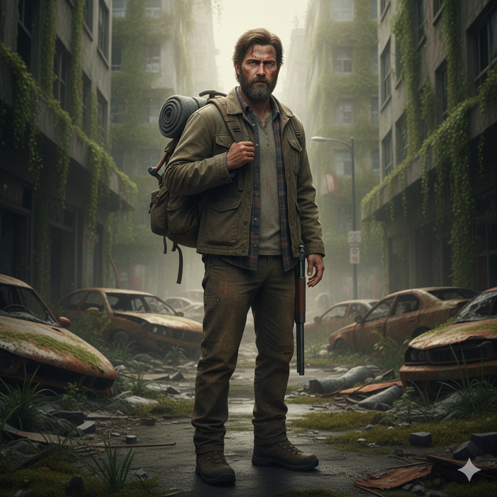 Сгенерировать фото или селфи в стиле сериала «Одни из нас»