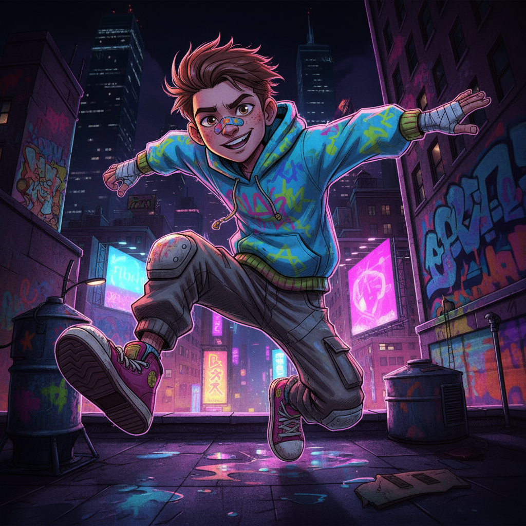 Сгенерировать фото или селфи в стиле персонажа «Черепашки-ниндзя»