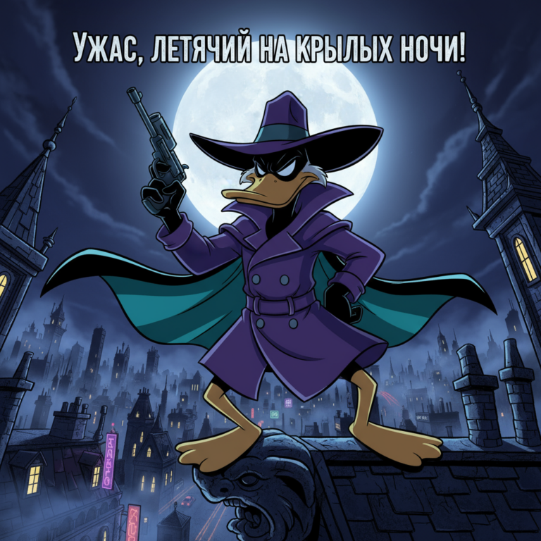 Сгенерировать фото или селфи в стиле персонажа "Чёрный Плащ"