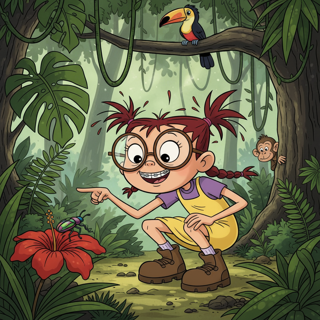 Сгенерировать фото или селфи в стиле персонажа «Дикая семейка Торнберри»