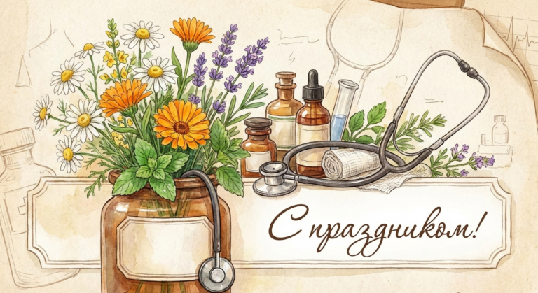 Создать открытку-картинку с поздравлением на День медицинского работника (день медика) с помощью нейросети