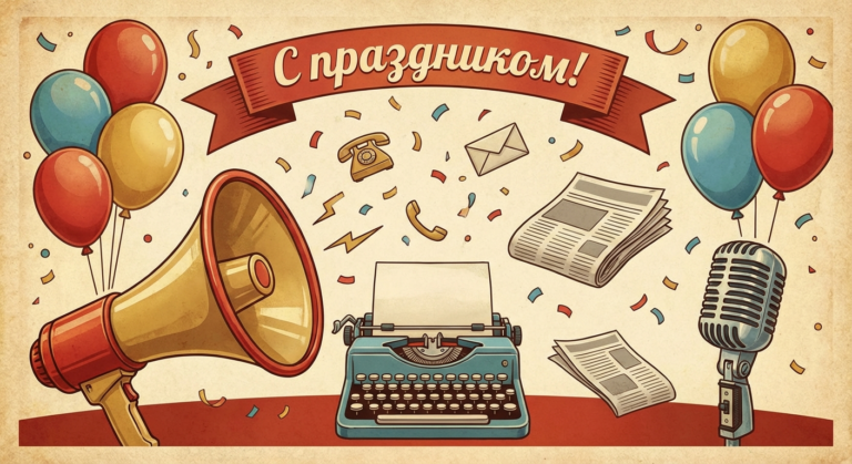 Создать открытку-картинку с поздравлением на День PR-специалиста (день пиарщика) с помощью нейросети