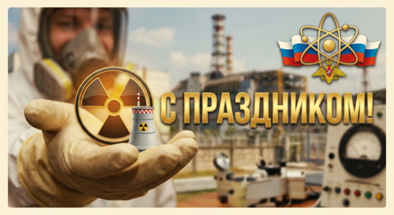 Создать открытку-картинку с поздравлением на День специалиста по ядерному обеспечению с помощью нейросети