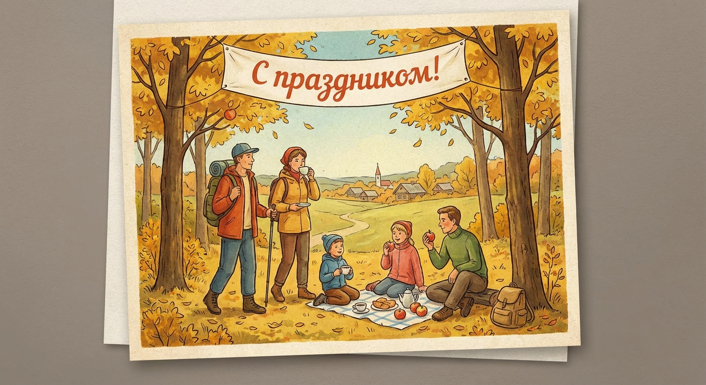 Создать открытку-картинку с поздравлением на День трезвости с помощью нейросети