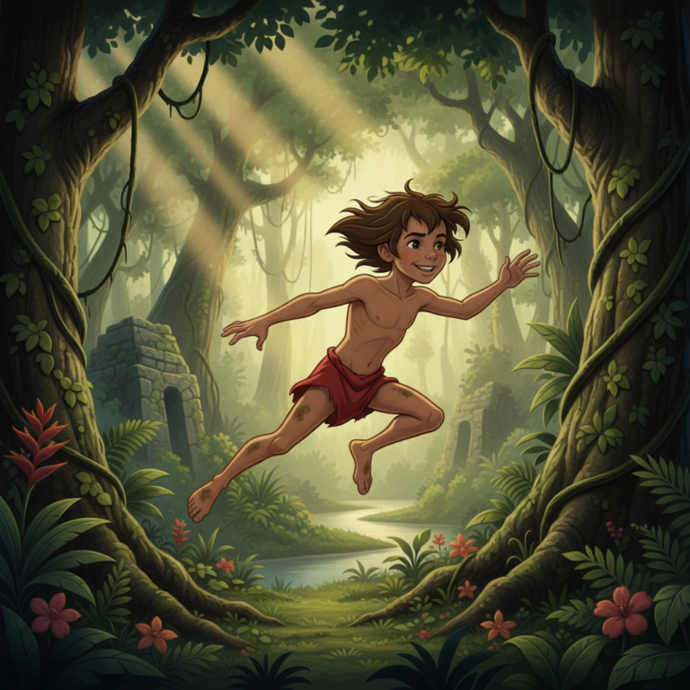 Сгенерировать фото или селфи в стиле персонажа "Книга джунглей"