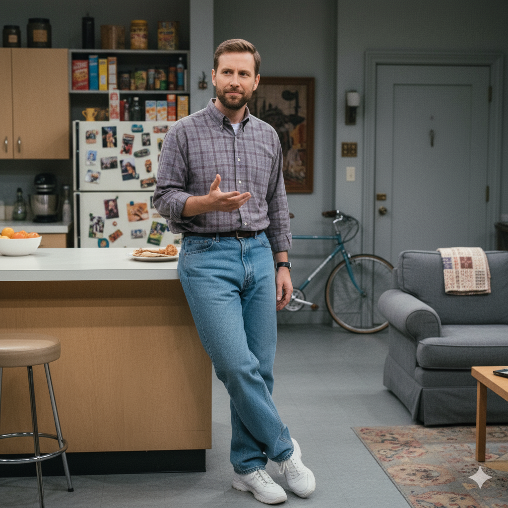 Сгенерировать фото или селфи в стиле сериала «Сайнфелд»