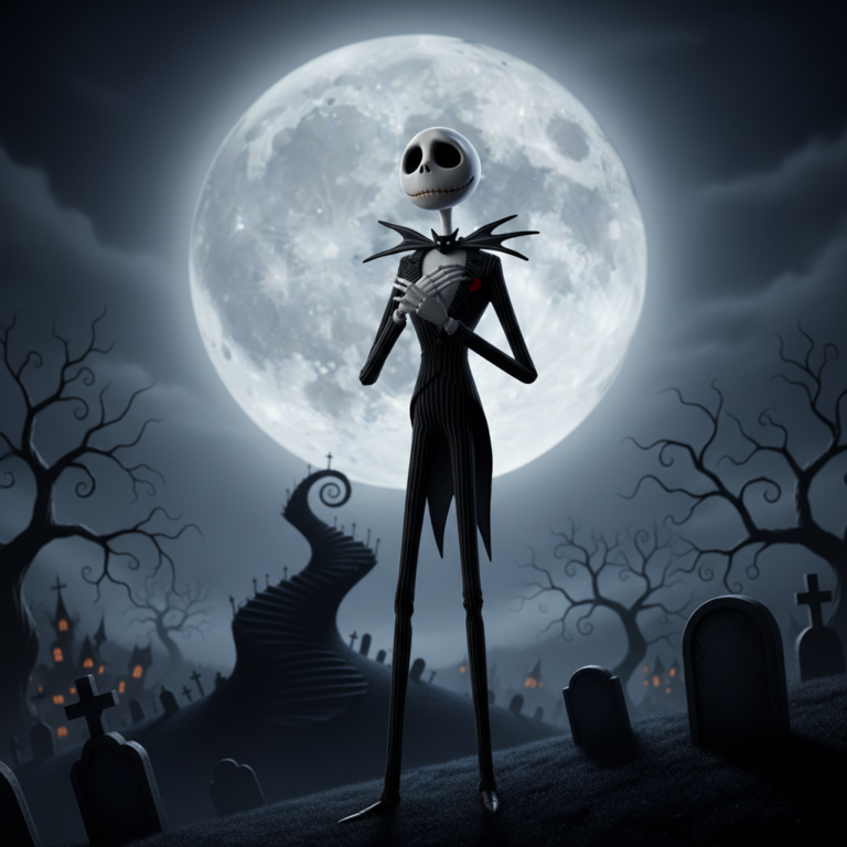 Сгенерировать фото или селфи в стиле персонажа "Кошмар перед Рождеством"