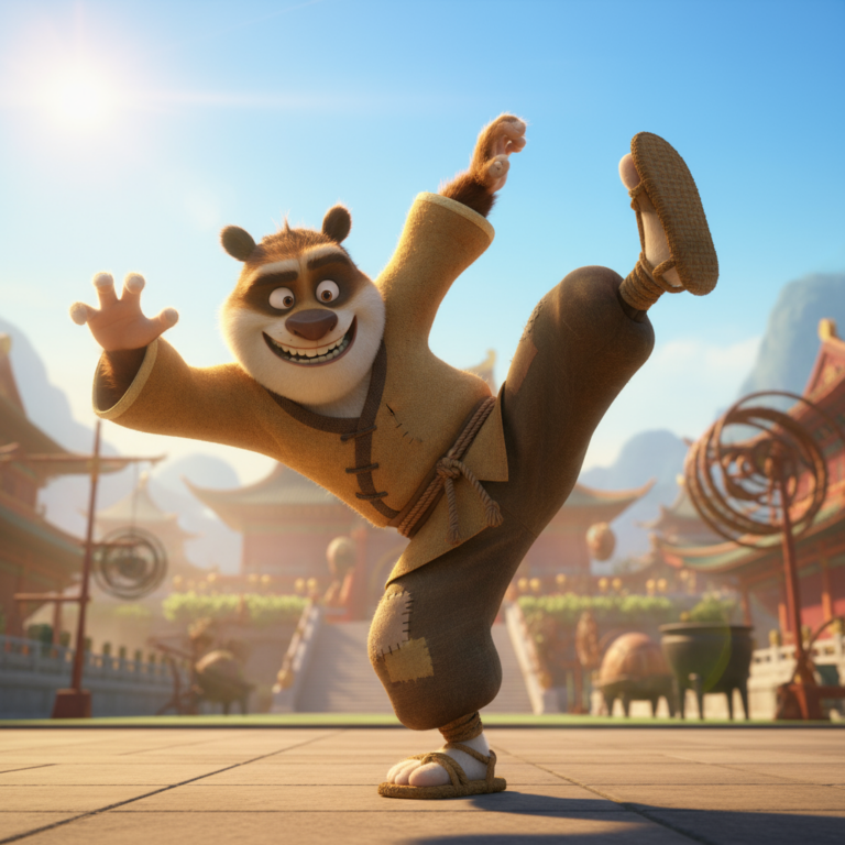 Сгенерировать фото или селфи в стиле персонажа "Кунг-фу Панда"