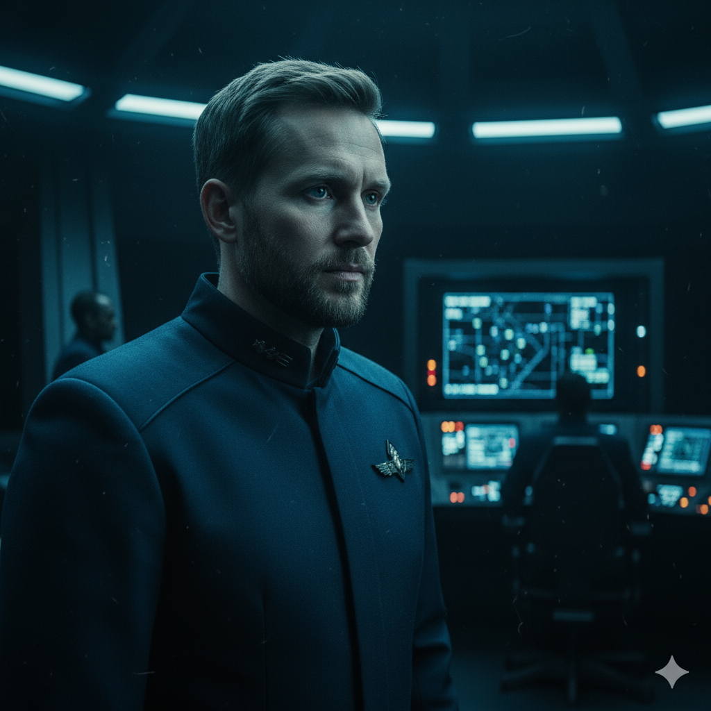 Сгенерировать фото или селфи в стиле сериала «Звёздный крейсер «Галактика»»