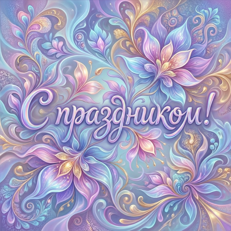 Создать открытку-картинку с поздравлением на День матери с помощью нейросети