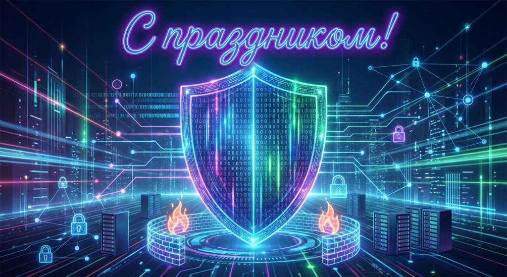 Создать открытку-картинку с поздравлением на Международный день защиты информации с помощью нейросети