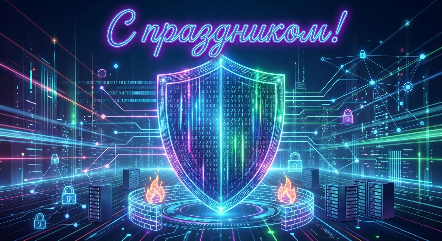 Создать открытку-картинку с поздравлением на Международный день защиты информации с помощью нейросети