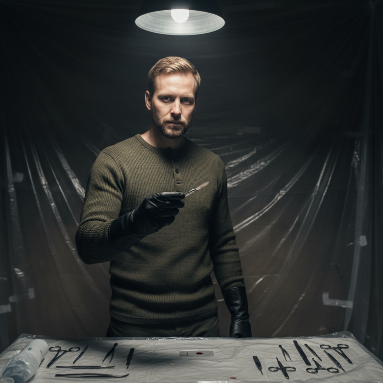 Сгенерировать фото или селфи в стиле сериала "Декстер"