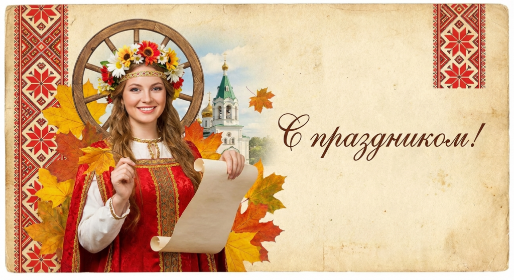 Создать открытку-картинку с поздравлением на День святой Екатерины с помощью нейросети