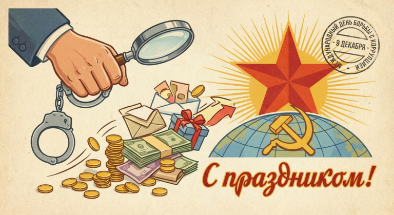 Создать открытку-картинку с поздравлением на Международный день борьбы с коррупцией с помощью нейросети