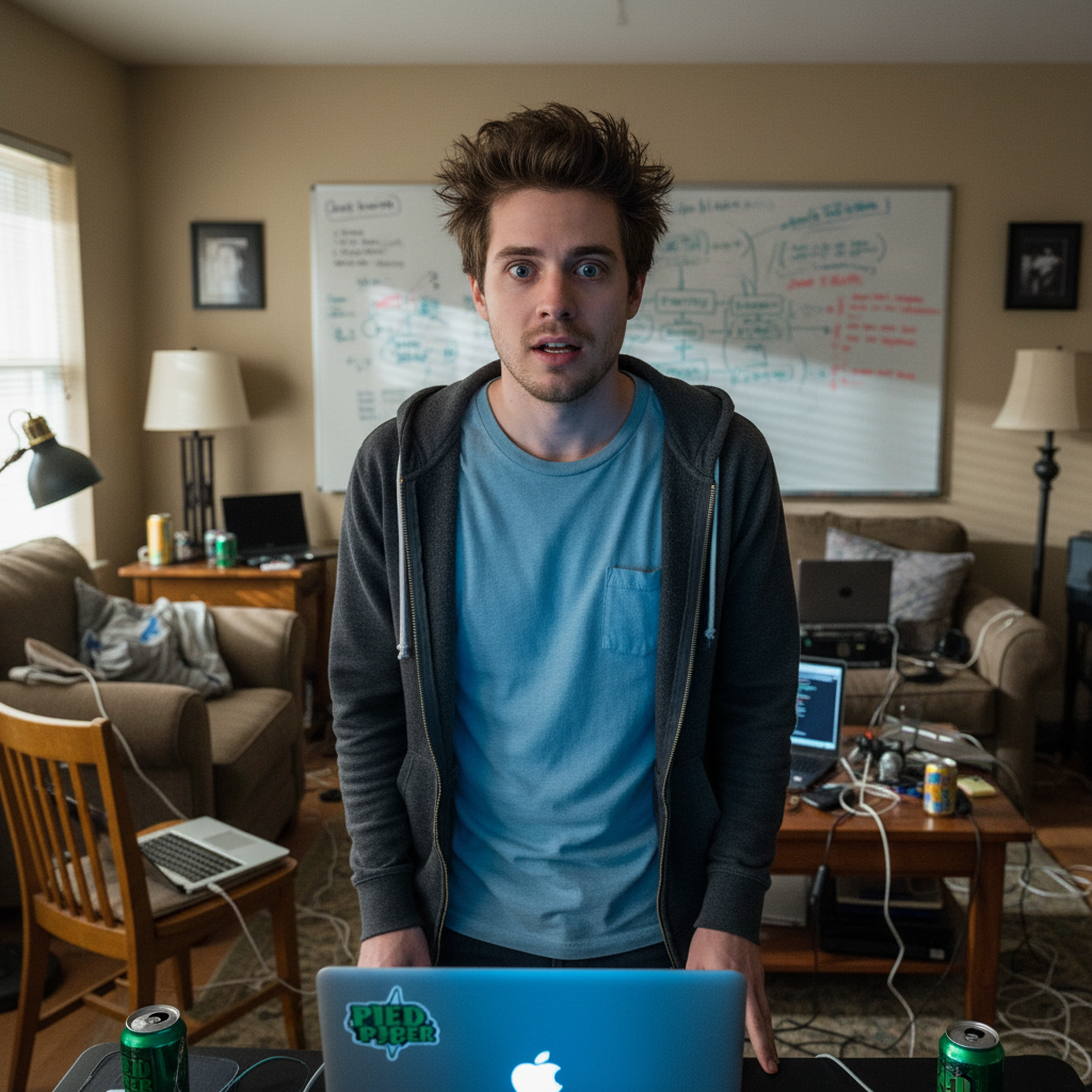 Сгенерировать фото или селфи в стиле сериала "Кремниевая долина"