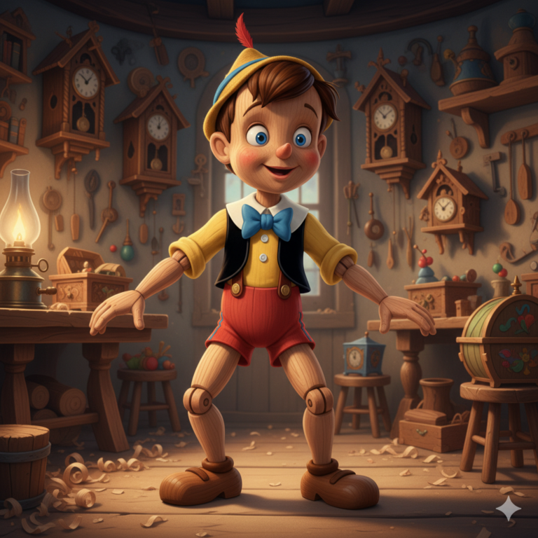 Сгенерировать фото или селфи в стиле персонажа "Пиноккио"