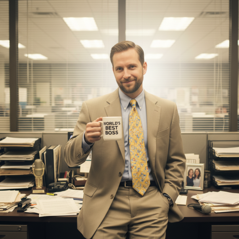 Сгенерировать фото или селфи в стиле сериала "Офис"