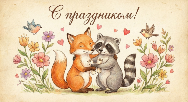 Создать открытку-картинку с поздравлением на Всемирный день комплимента с помощью нейросети