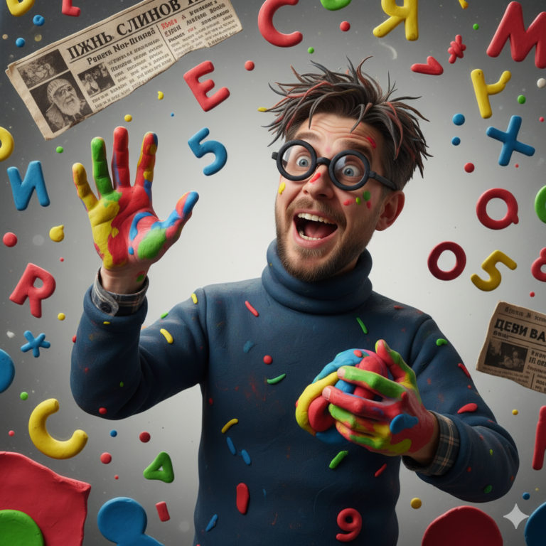 Сгенерировать фото или селфи в стиле персонажа "Пластилиновая ворона"