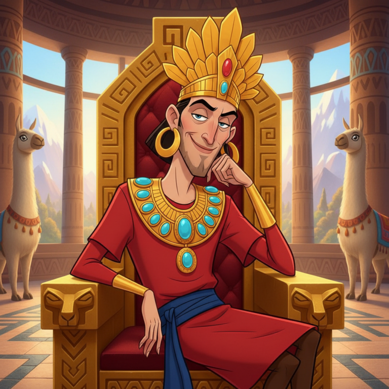 Сгенерировать фото или селфи в стиле персонажа "Похождения императора"