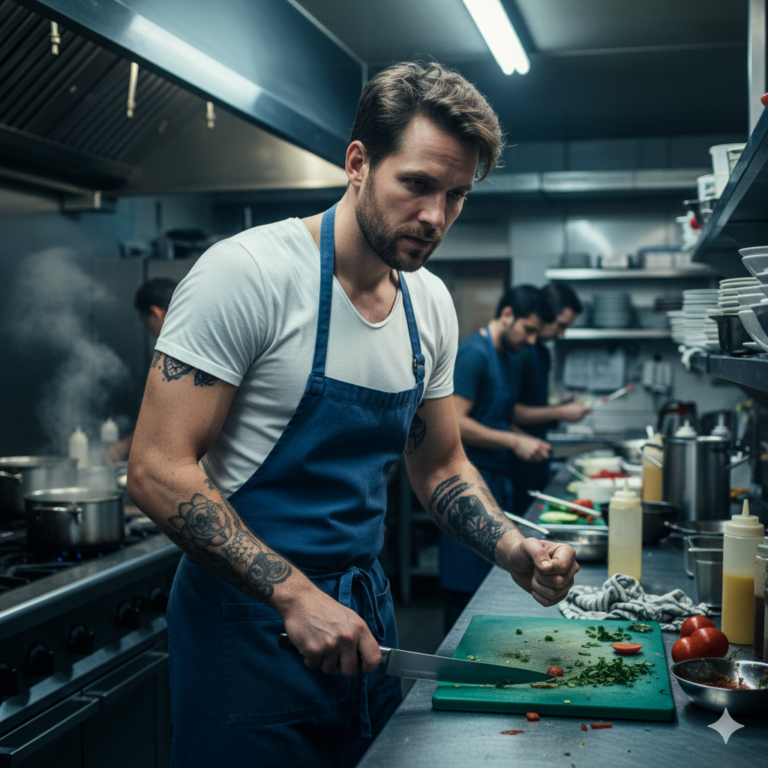 Сгенерировать фото или селфи в стиле сериала "Медведь"