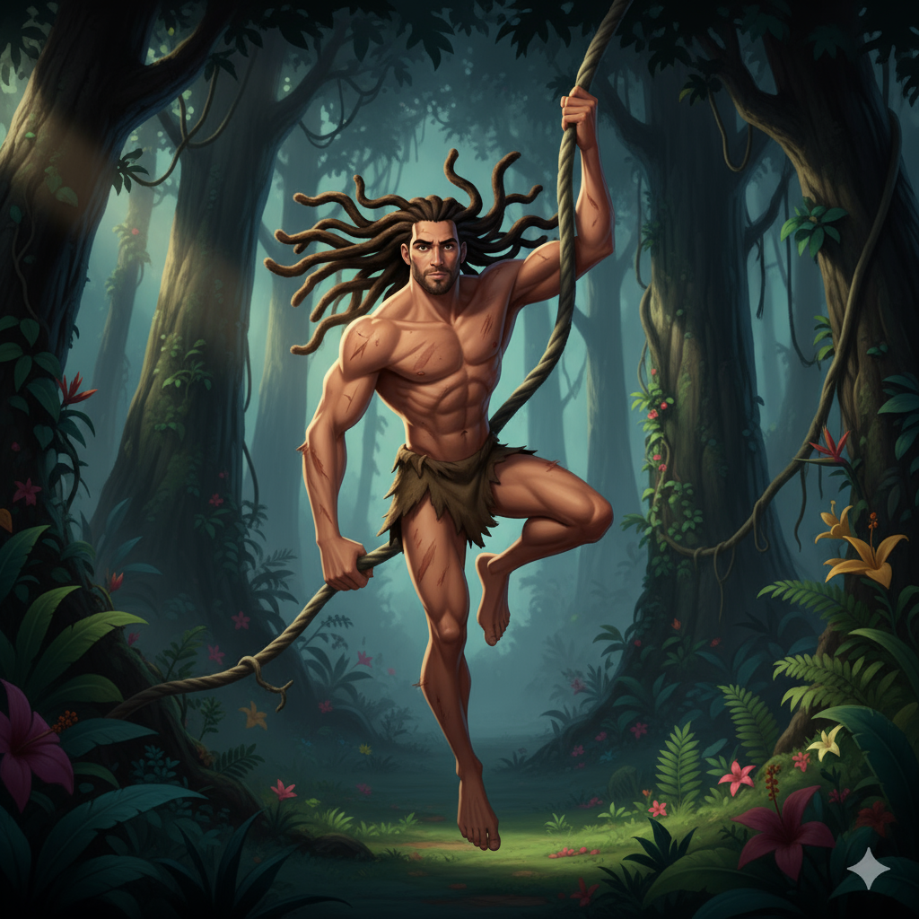 Сгенерировать фото или селфи в стиле персонажа "Тарзан"