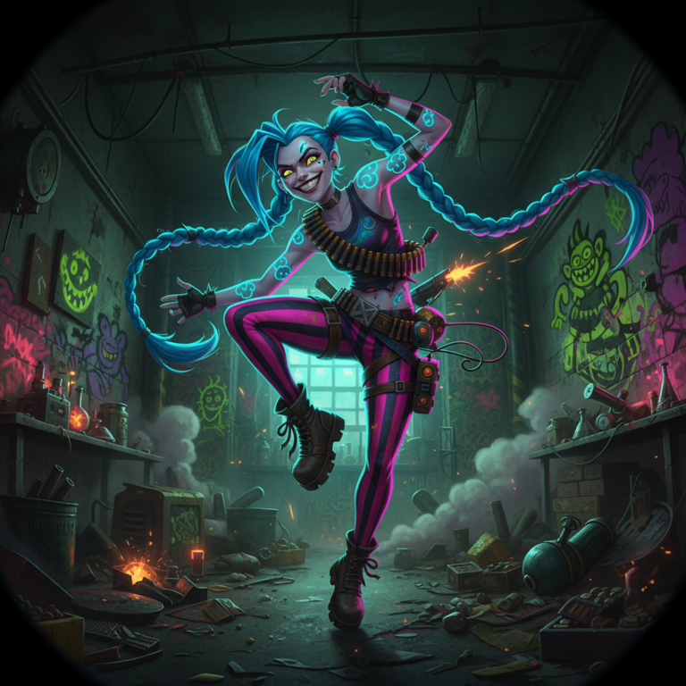 Сгенерировать фото или селфи в стиле сериала "Аркейн"