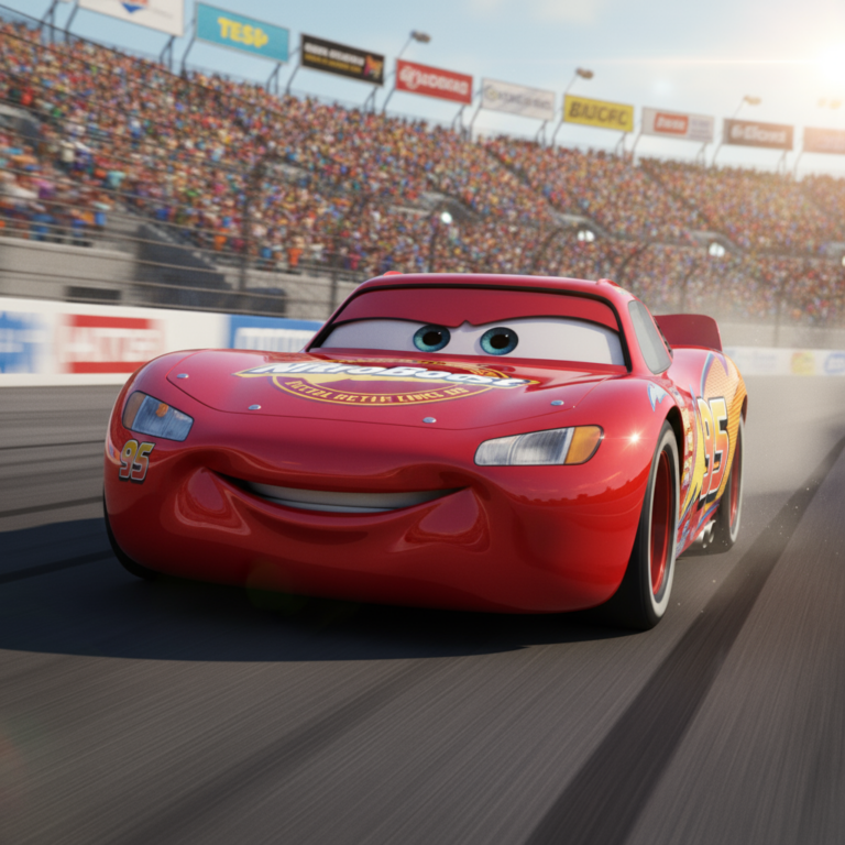 Сгенерировать фото или селфи в стиле персонажа "Тачки"