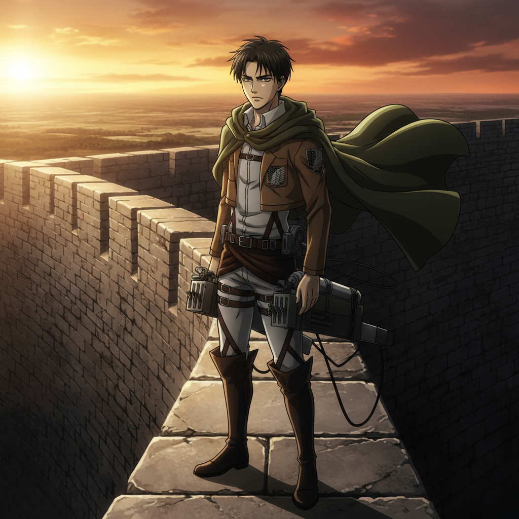 Сгенерировать фото или селфи в стиле сериала "Атака титанов"