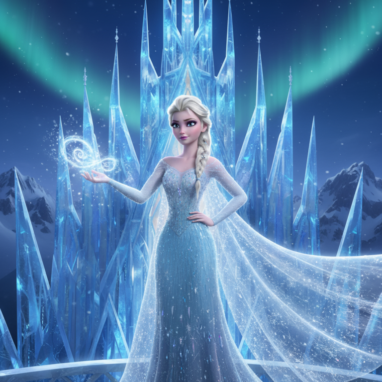 Сгенерировать фото или селфи в стиле персонажа "Холодное сердце"