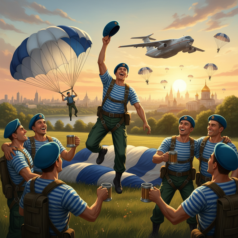 Написать поздравление на День воздушно-десантных войск (День ВДВ) с помощью нейросети за 1 минуту