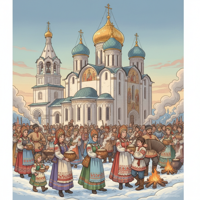 Написать поздравление на Собор Пресвятой Богородицы (Бабьи каши) с помощью нейросети за 1 минуту