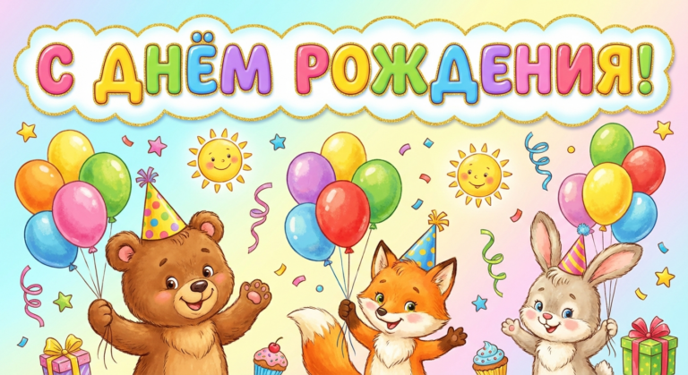 Поздравительная открытка на день рождения Полине через ИИ