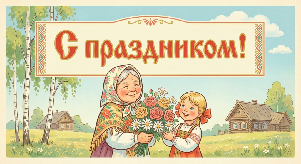 Поздравительная открытка на день рождения Розе через ИИ