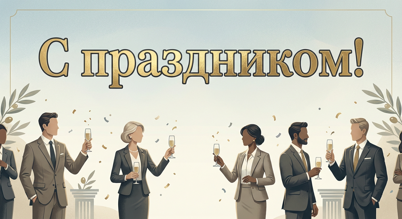 Поздравительная открытка на день рождения директору через ИИ