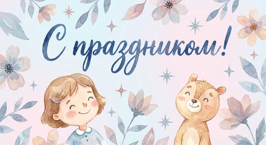 Поздравительная открытка на день рождения Софии через ИИ