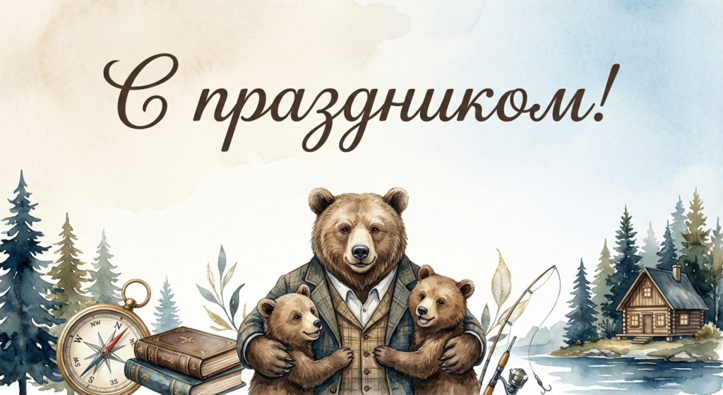 Поздравительная открытка на день рождения папе через ИИ