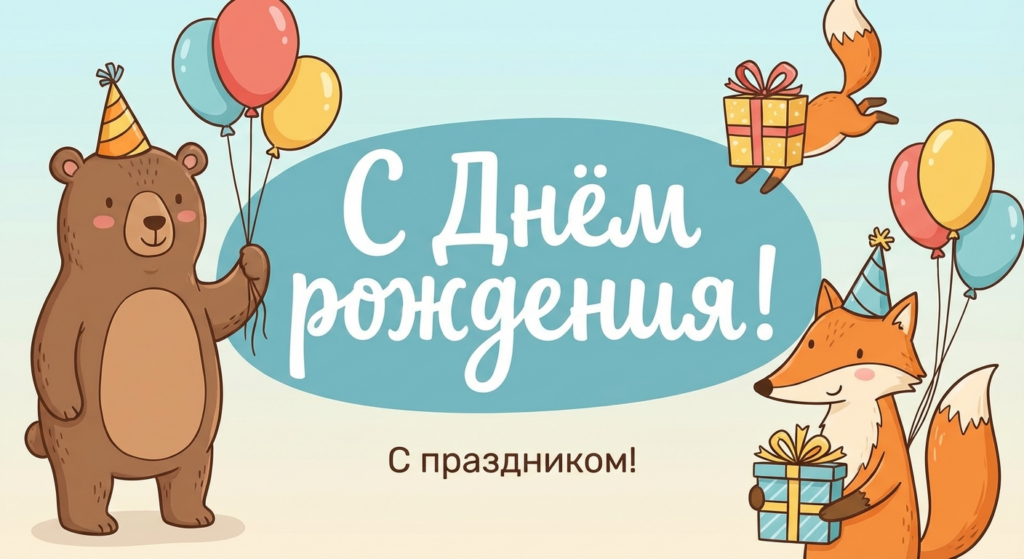 Поздравительная открытка на день рождения отцу через ИИ