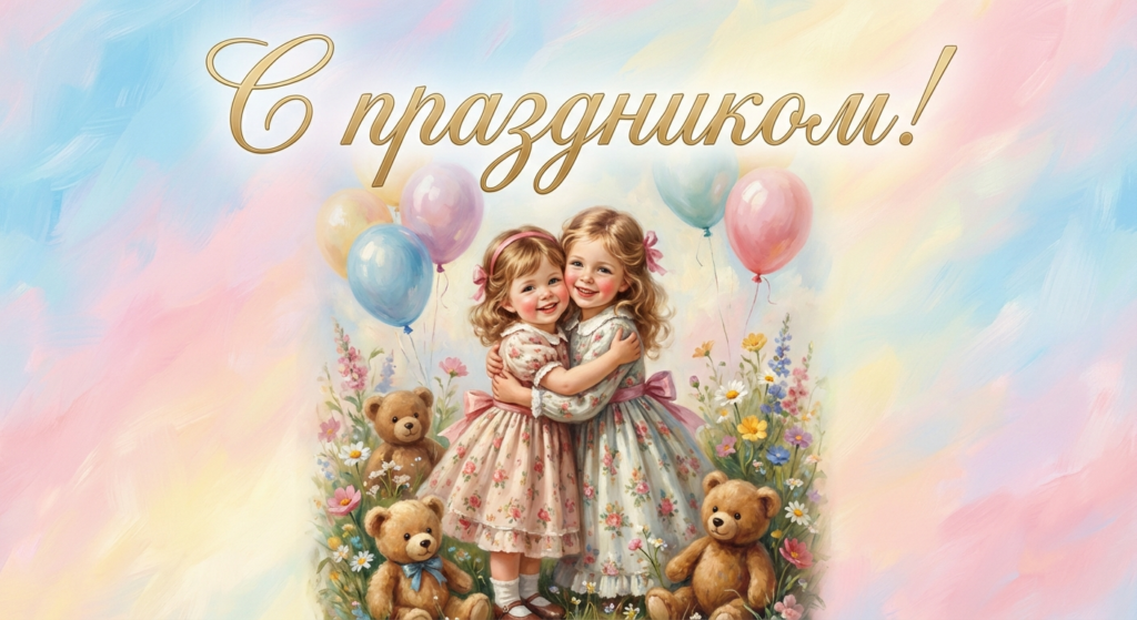 Поздравительная открытка на день рождения дочери через ИИ