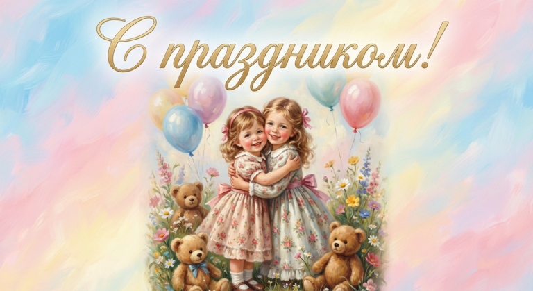 Поздравительная открытка на день рождения дочери через ИИ