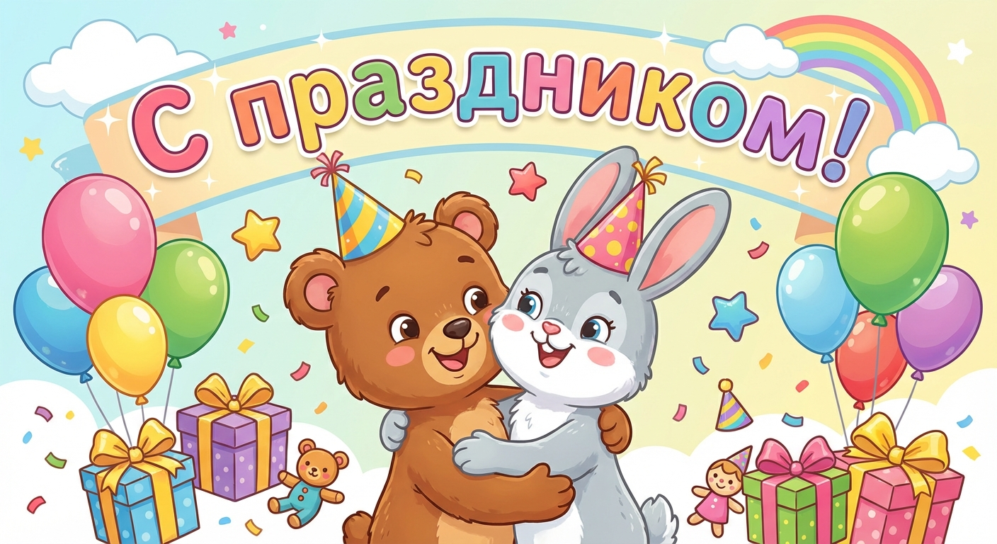 Поздравительная открытка на день рождения кузену через ИИ