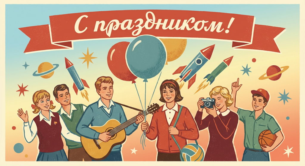 Поздравительная открытка на день рождения подростку через ИИ