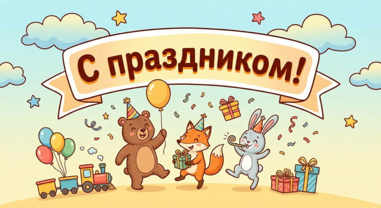 Поздравительная открытка на день рождения отцу мужа через ИИ