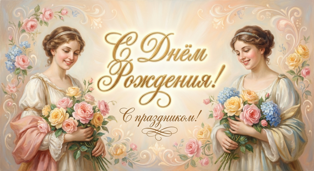 Поздравительная открытка на день рождения жене сына через ИИ