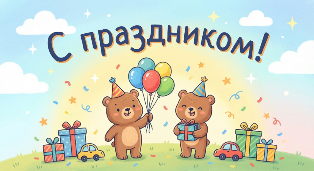 Поздравительная открытка на день рождения мужу свояченицы через ИИ