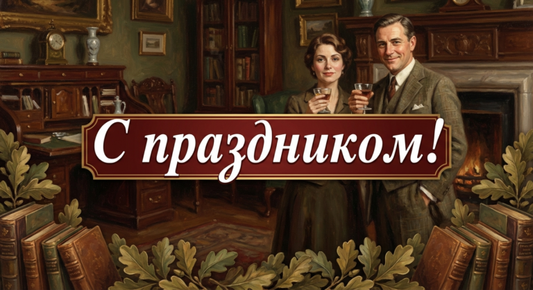 Поздравительная открытка на день рождения отчиму через ИИ