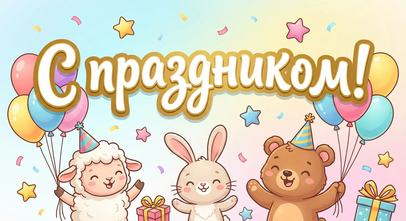 Поздравительная открытка на день рождения крестнице через ИИ